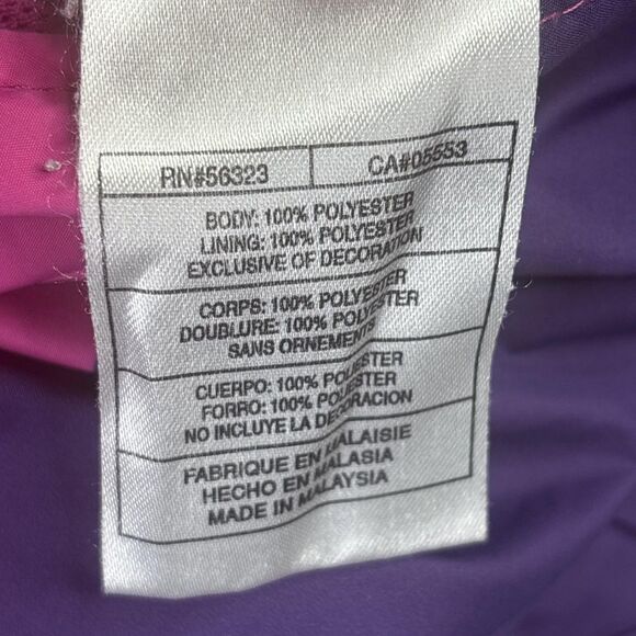 Nike Windbreaker Jacket Womens L Pink Purple Stripe Hooded Reversible Mesh - Picture 8 of 15